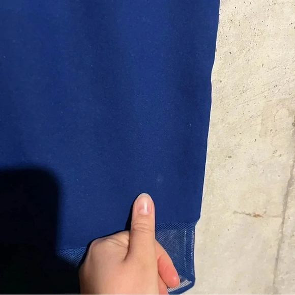 Harlowe And Graham Blouse Womens XS Blue Mesh - Picture 4 of 11